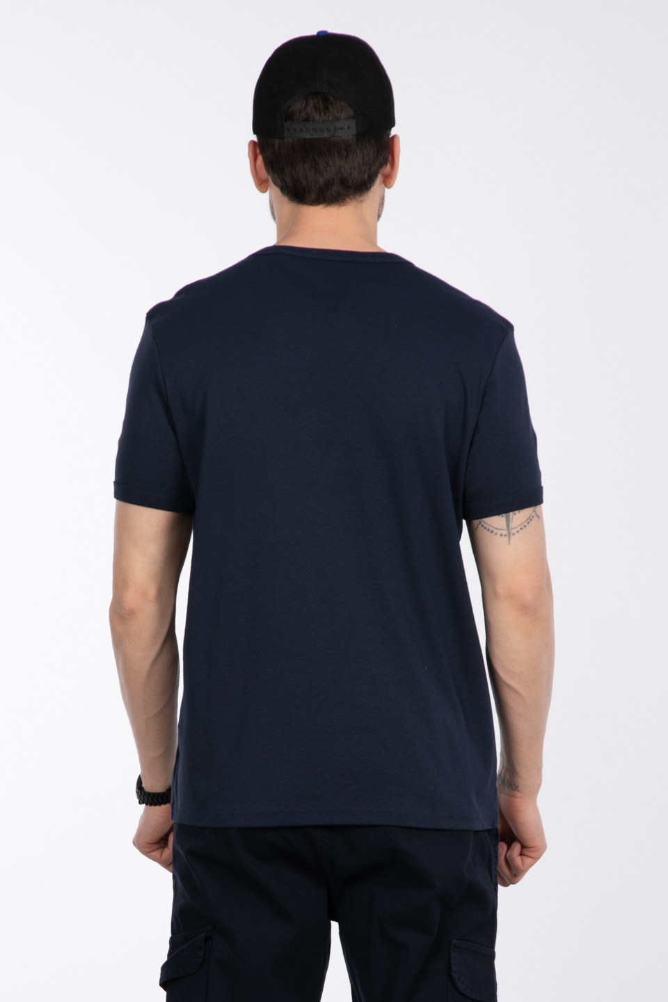 Basic t-shirt-2143-1 İndigo