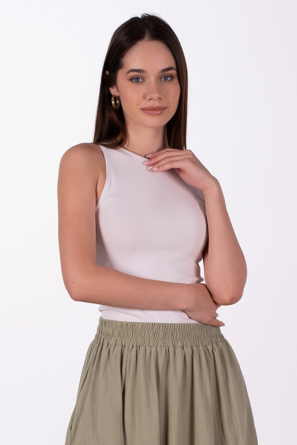 Bisiklet yaka body-3502 Beyaz