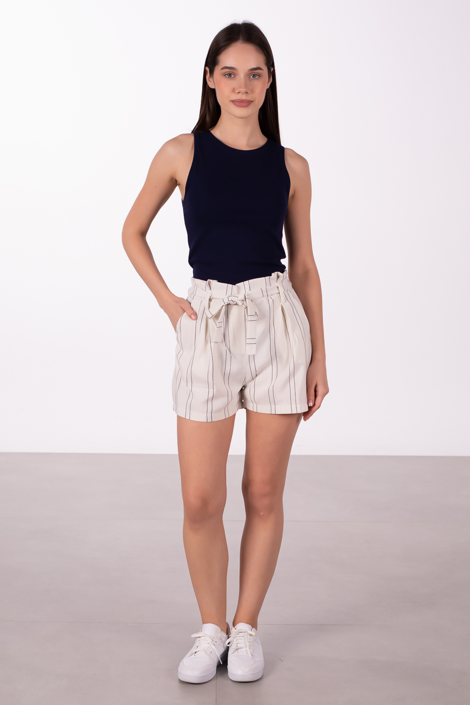 Bisiklet yaka body-3502 Lacivert