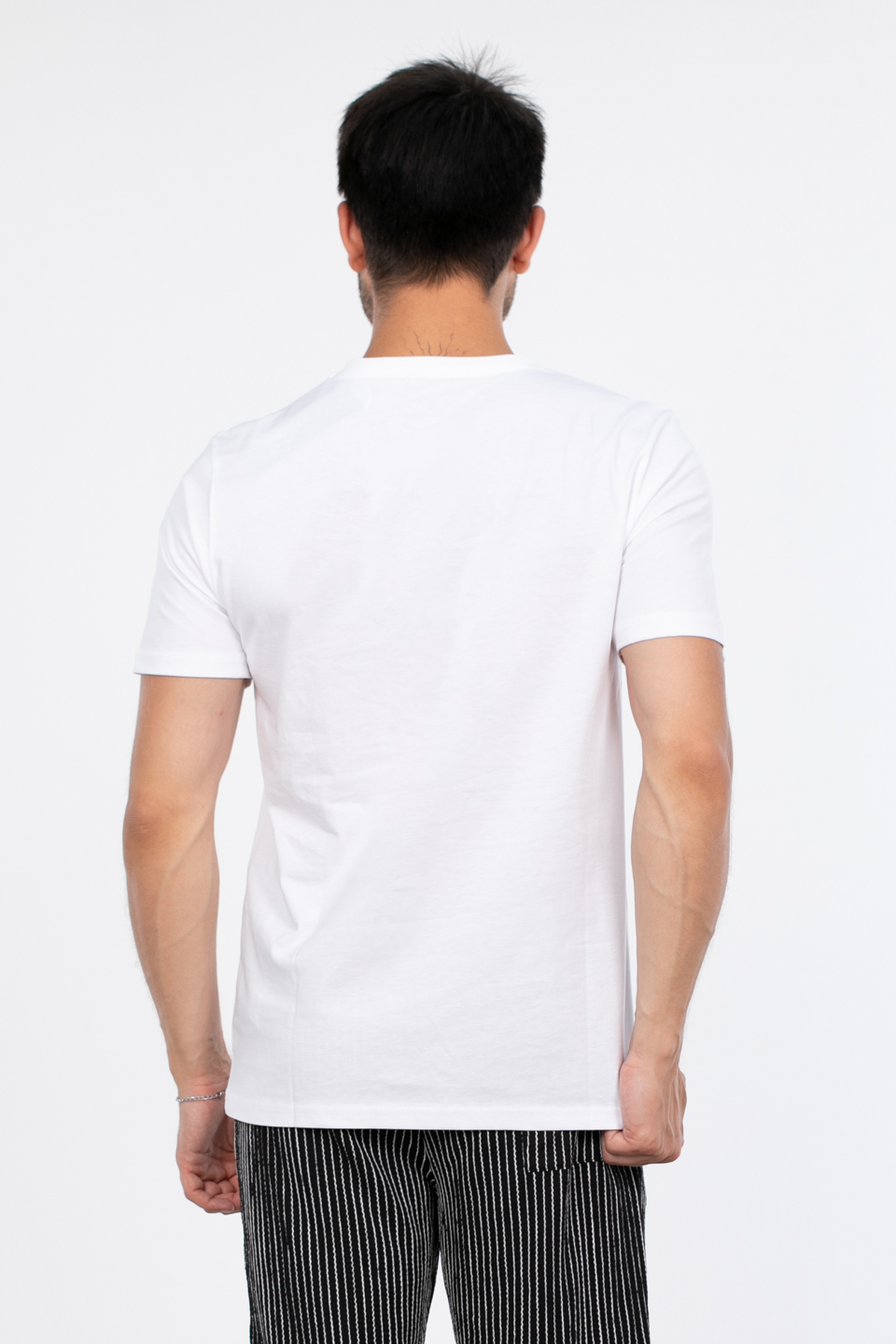 Bisiklet yaka regular fit t-shirt-2020 Beyaz