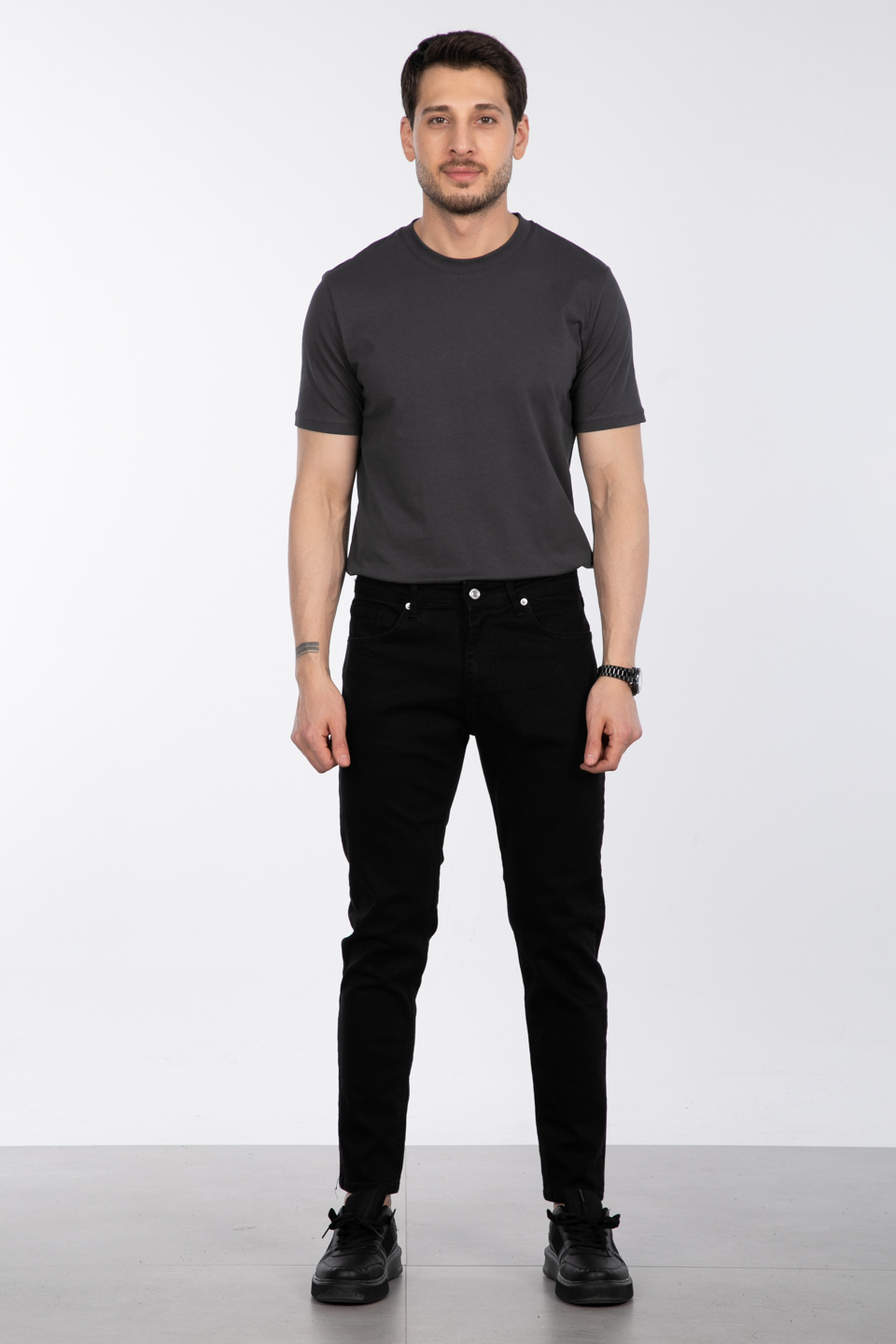 Carrot fit pantolon-1592 Siyah