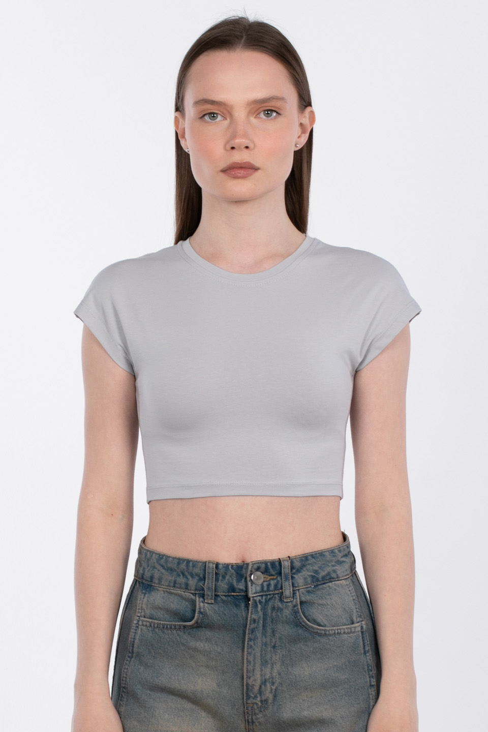 Kimono kol crop-588-04 B.Gri