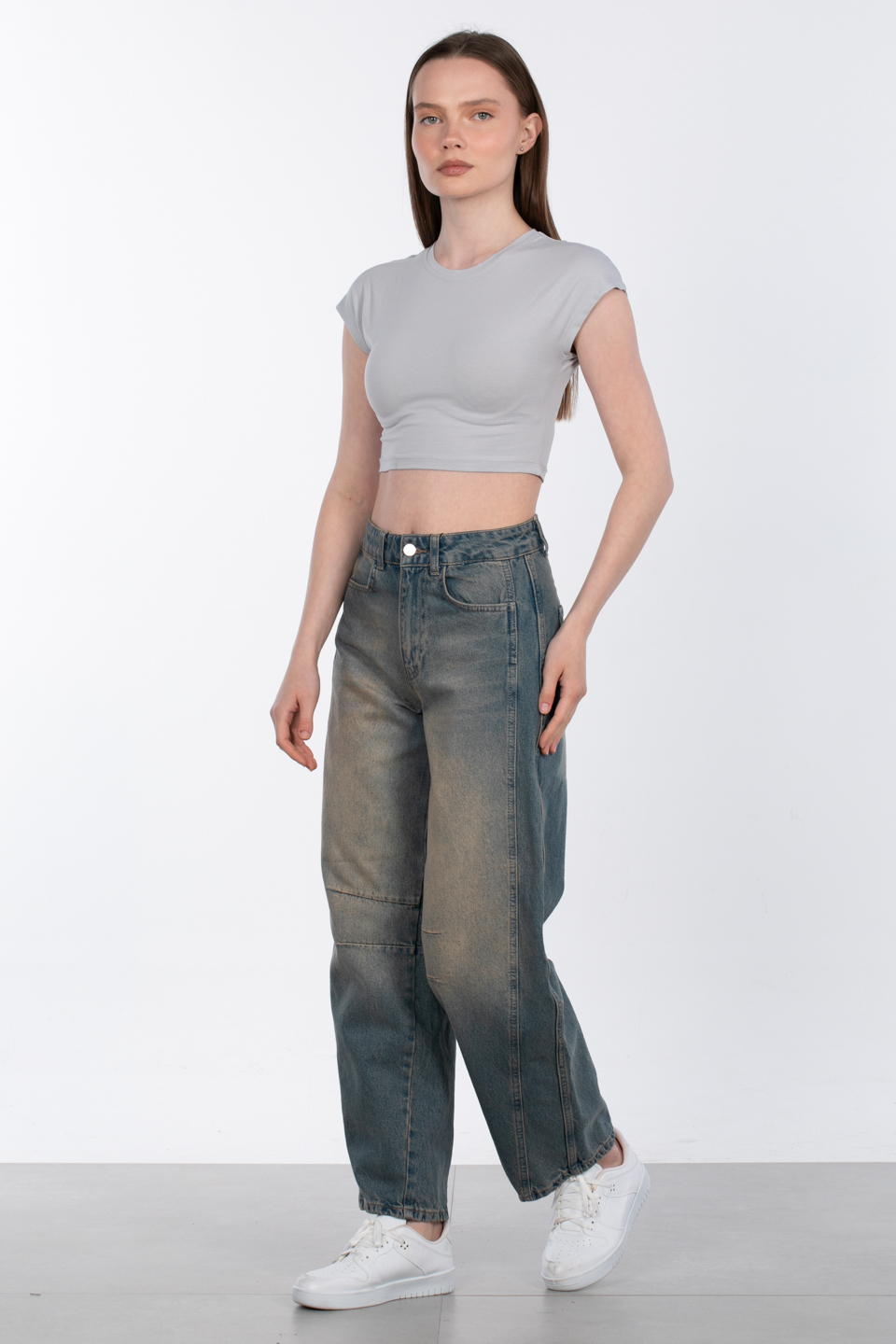 Kimono kol crop-588-04 B.Gri
