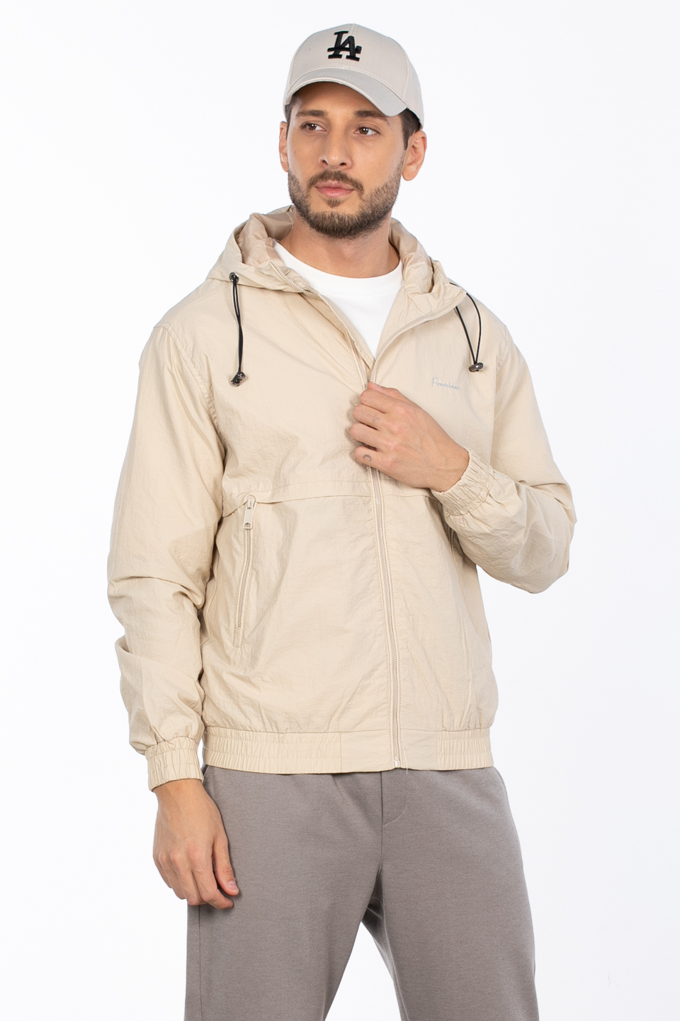 Önü parçalı mevsimlik mont-2728 Bej