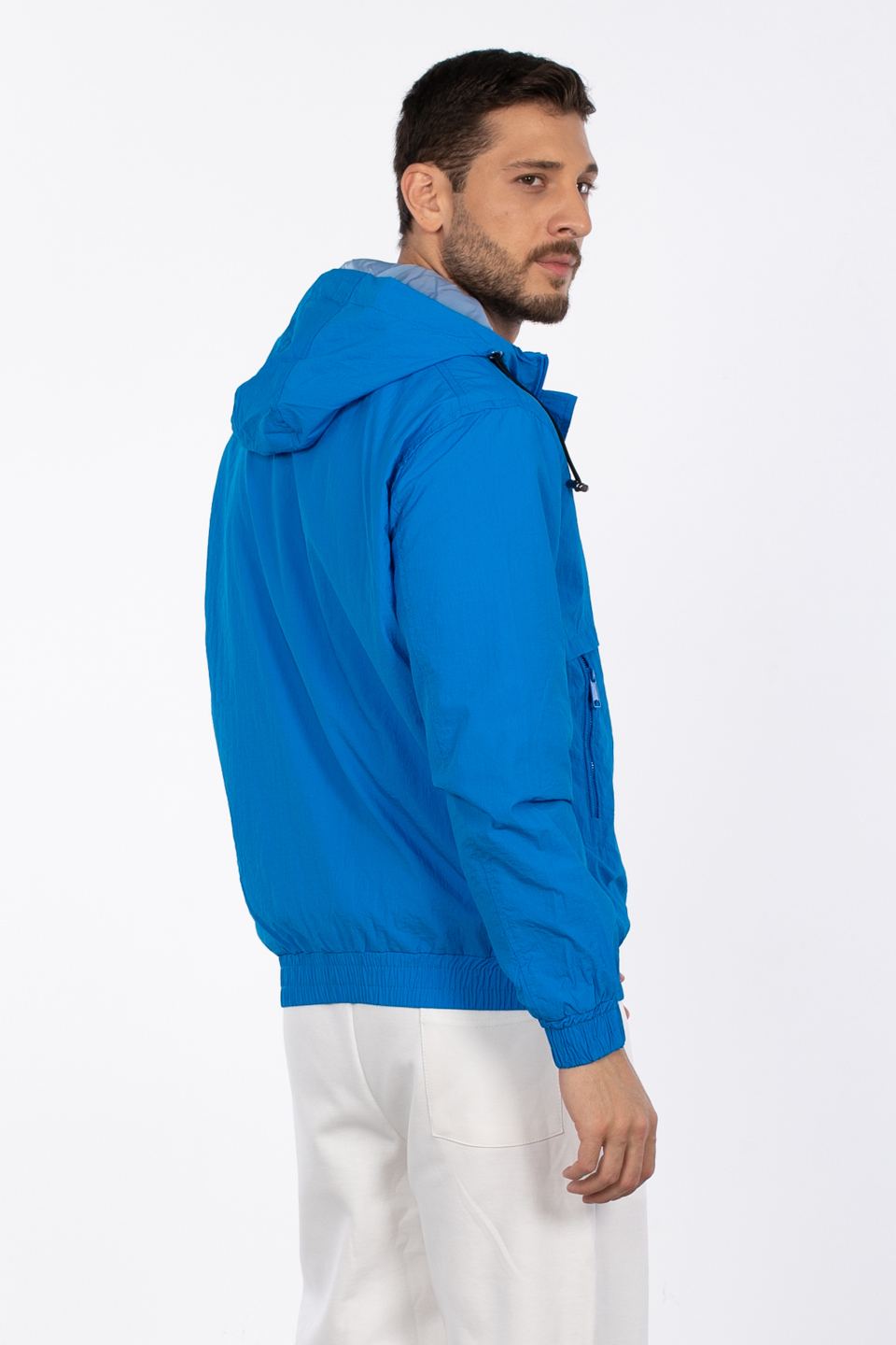 Önü parçalı mevsimlik mont-2728 Saks