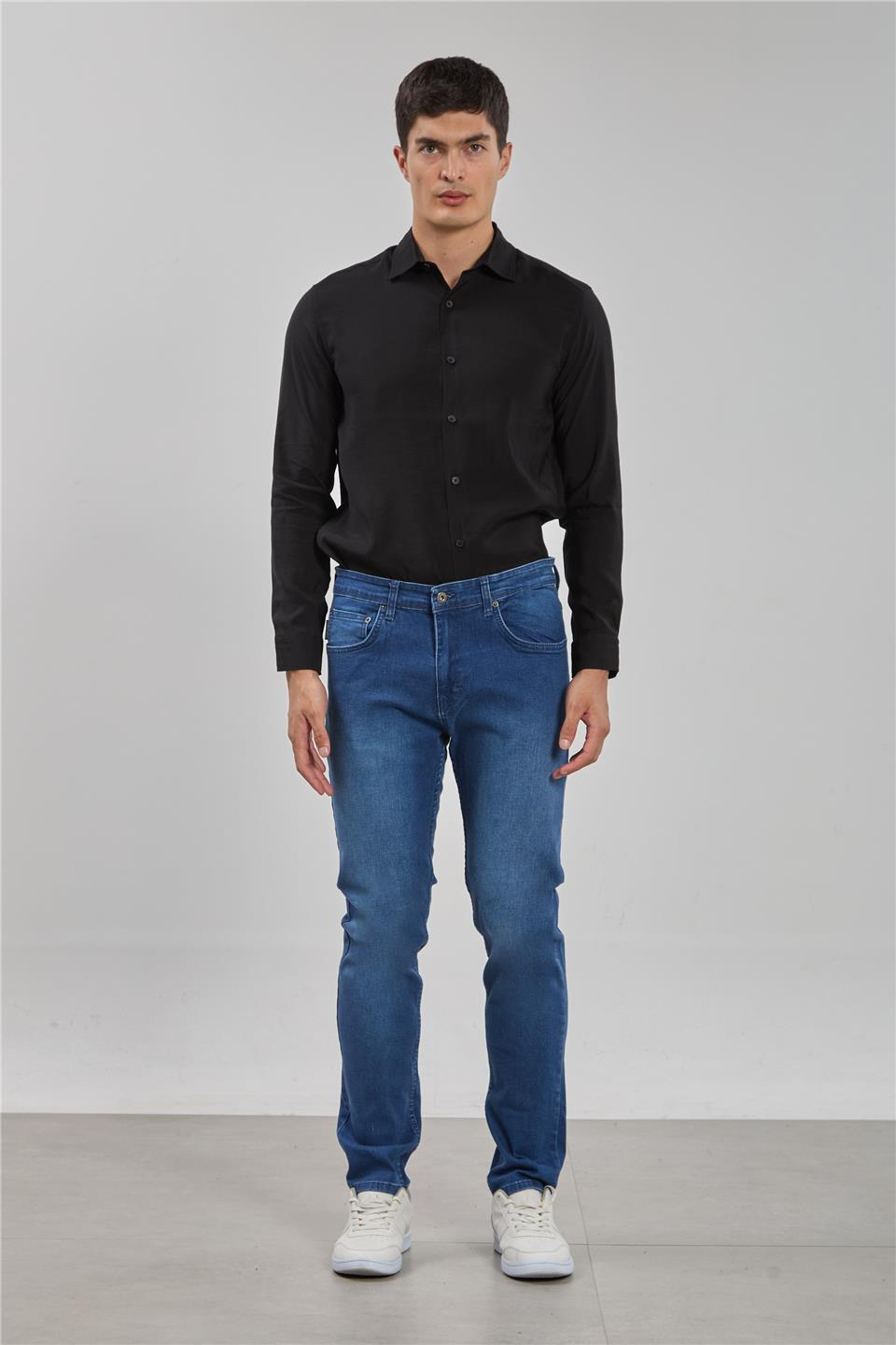 PABLO-Regular fit pantolon-5141 Açık Mavi