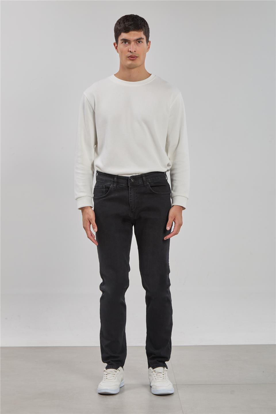 PABLO-Regular fit pantolon-5141 Siyah