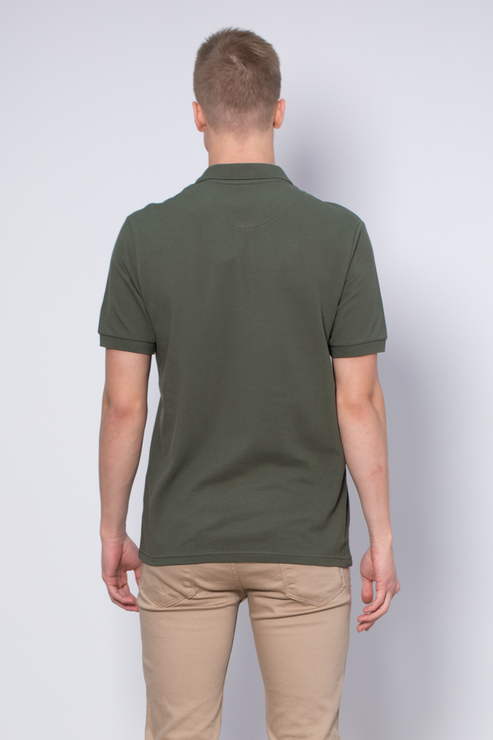 Polo yaka pike t-shirt-2127 Haki