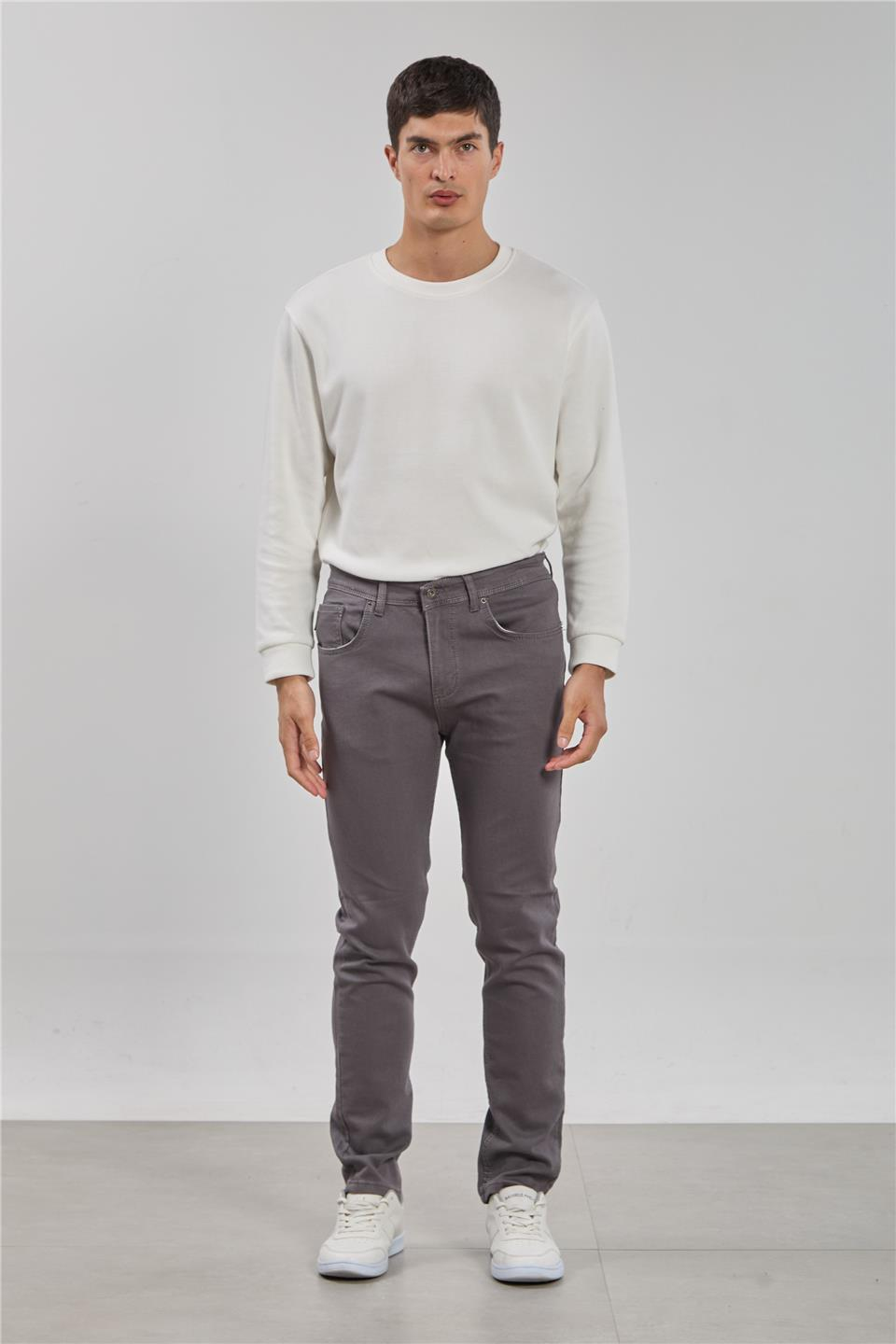 Vegas regular fit pantolon-2972 Gri