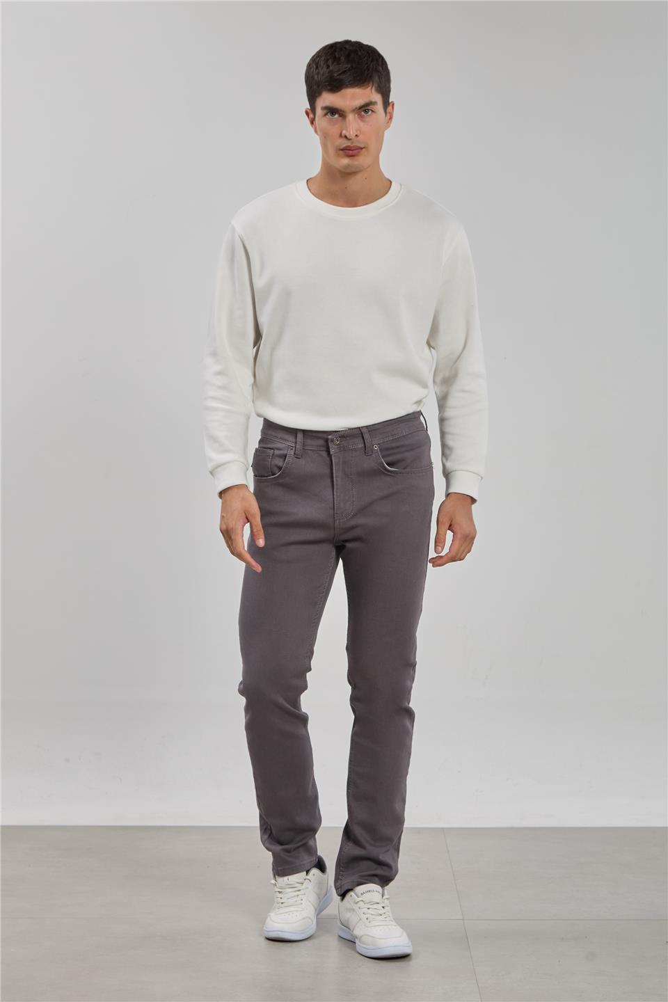 Vegas regular fit pantolon-2972 Gri