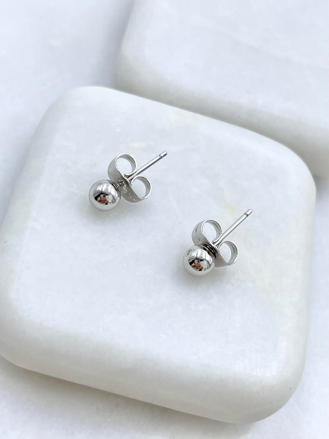 Özel Seri Basic Top Küpe 0.5 mm Gümüş