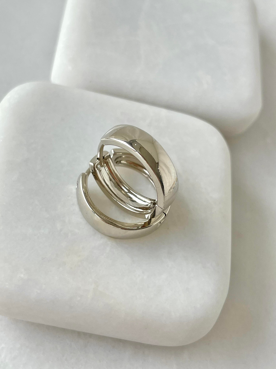 Özel Seri Basic Orta Boy Küpe Gümüş