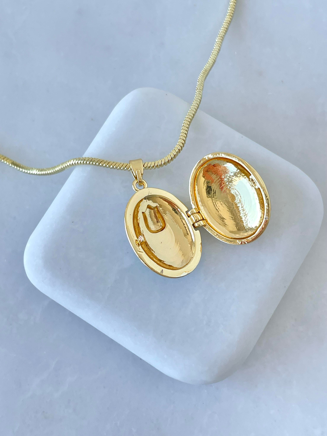 Altın Kaplama Mineli Kapaklı Lale Model Kolye Pembe