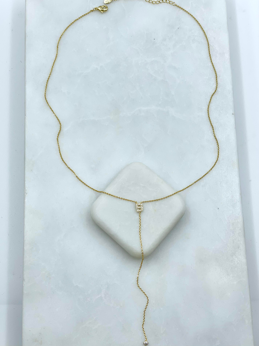 Altın Kaplama Minimal Y Model Harf Kolye Gold