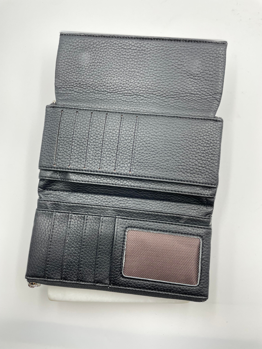 Metal Detaylı Cüzdan Siyah