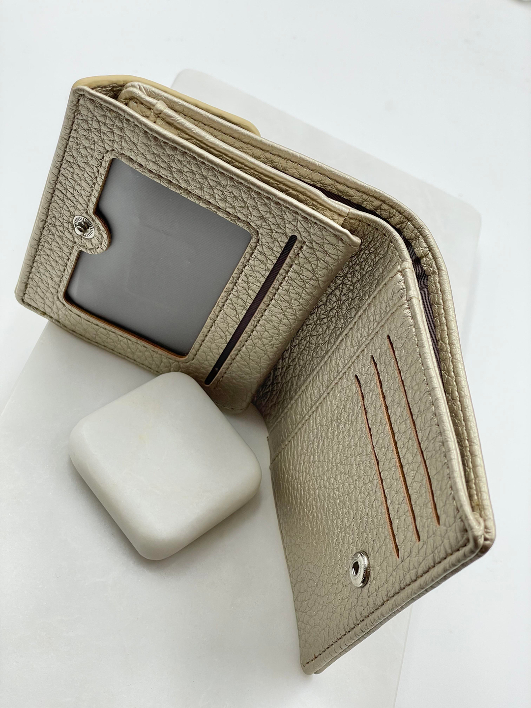 Küçük Kapaklı Cüzdan Gold