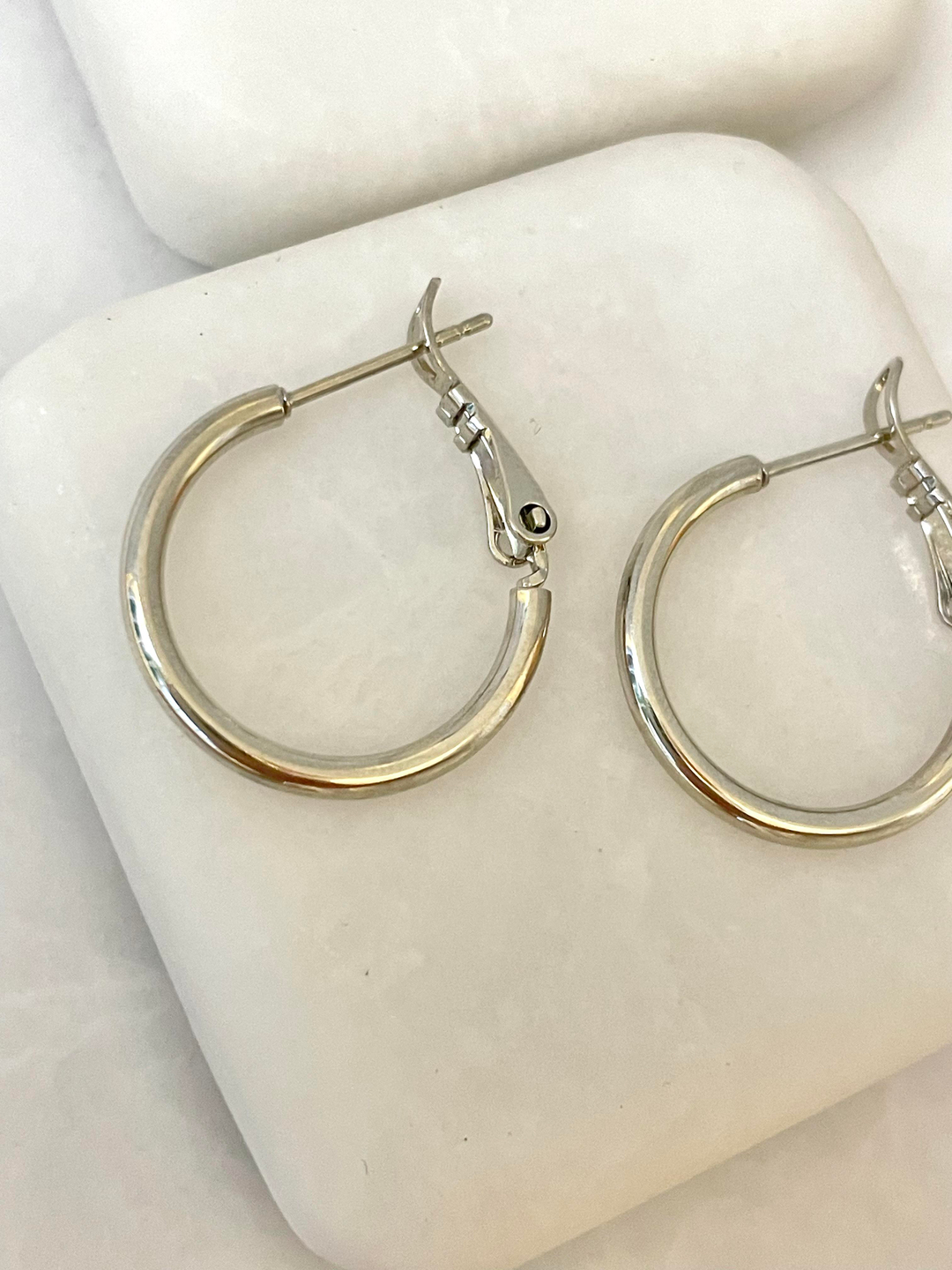 Özel Seri İnce Halka Küpe Gümüş