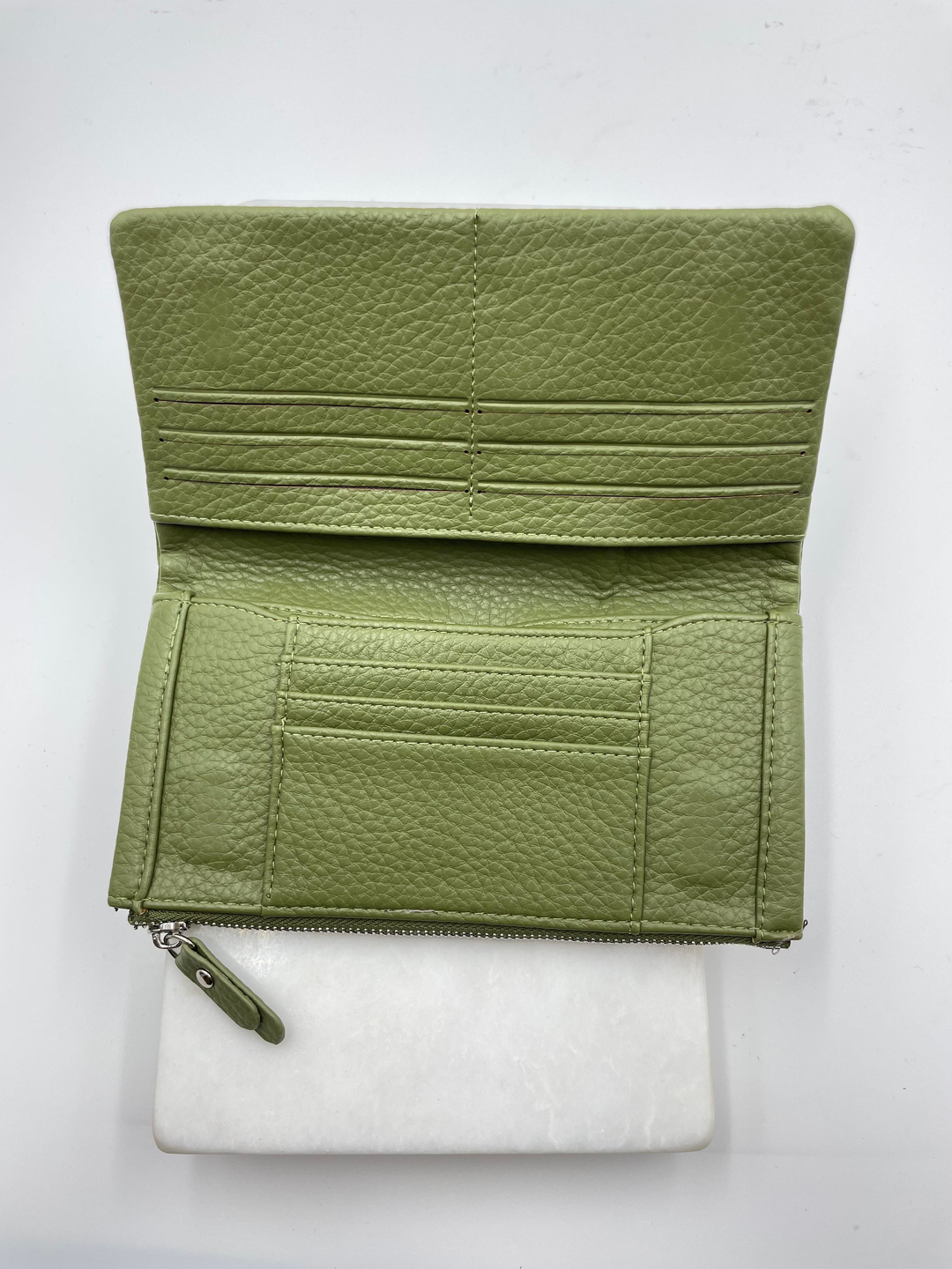 Fermuarlı Kapaklı Cüzdan Haki