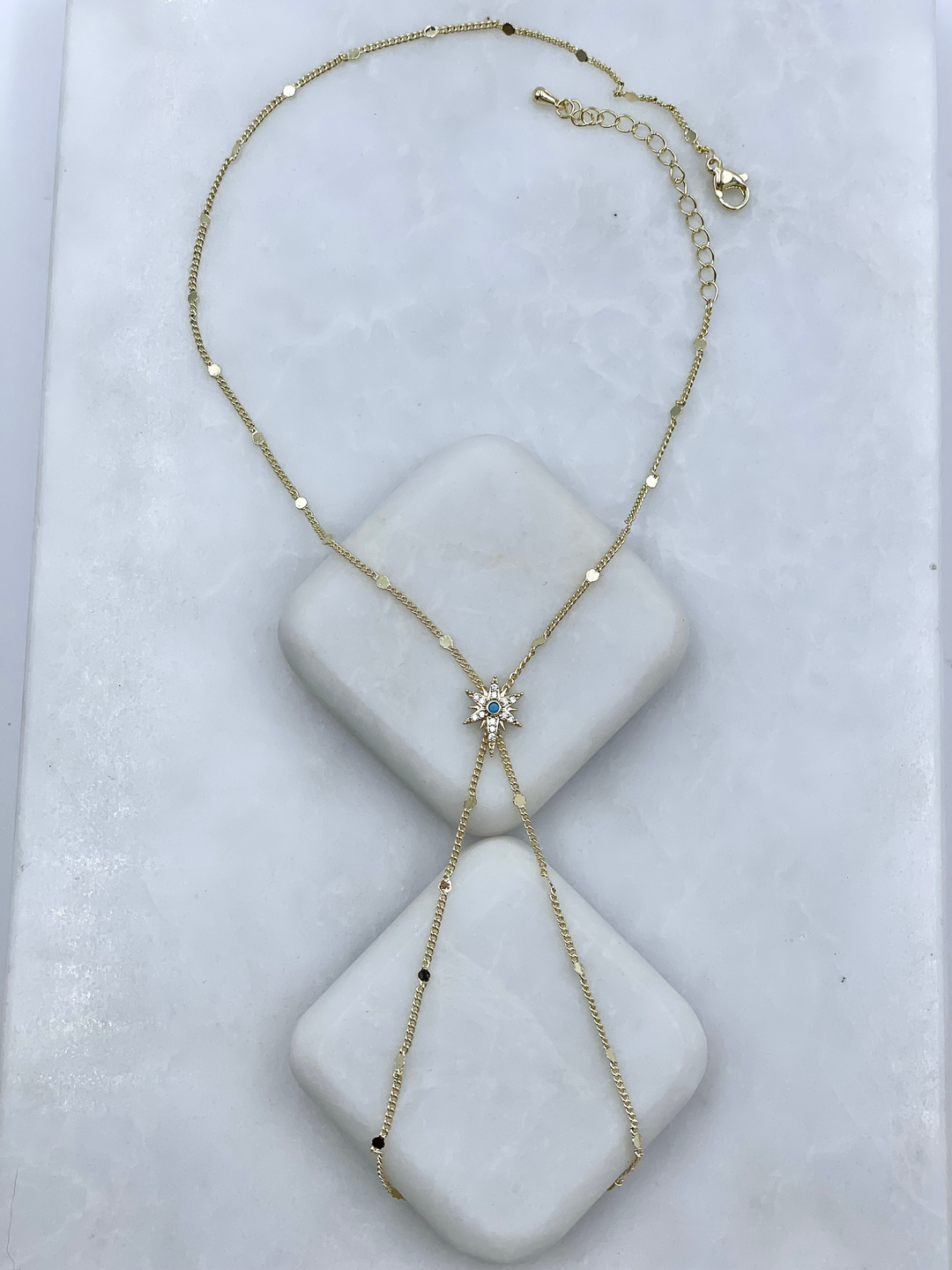 Altın Kaplama Kuzey Yıldızı Pul Zincir Şahmeran Gold