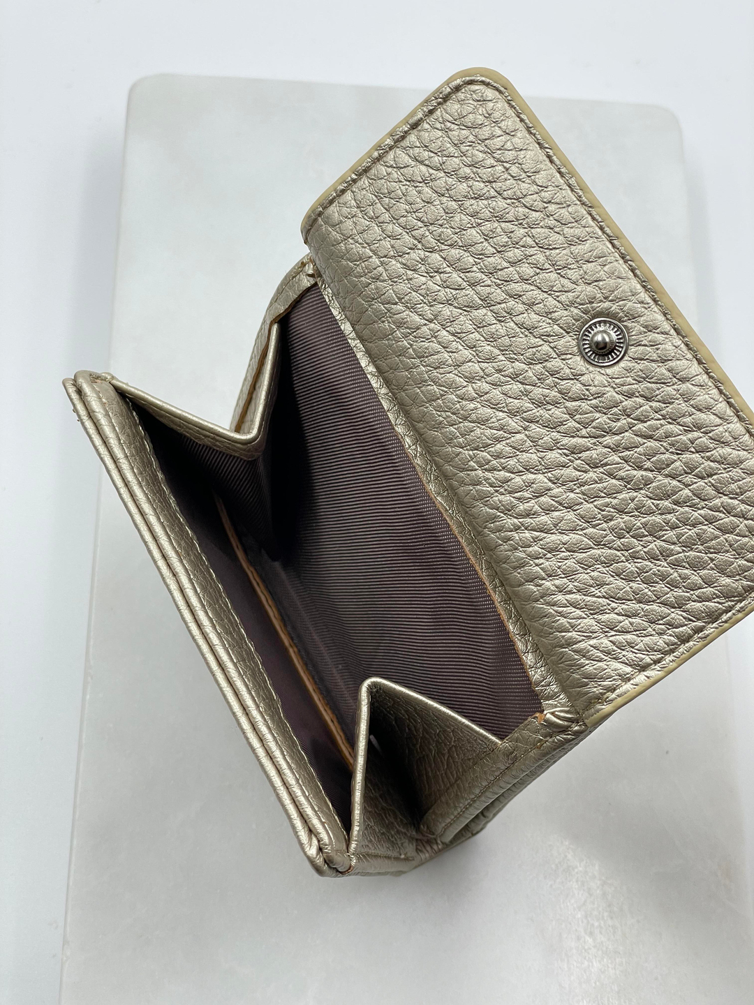 Küçük Kapaklı Cüzdan Gold