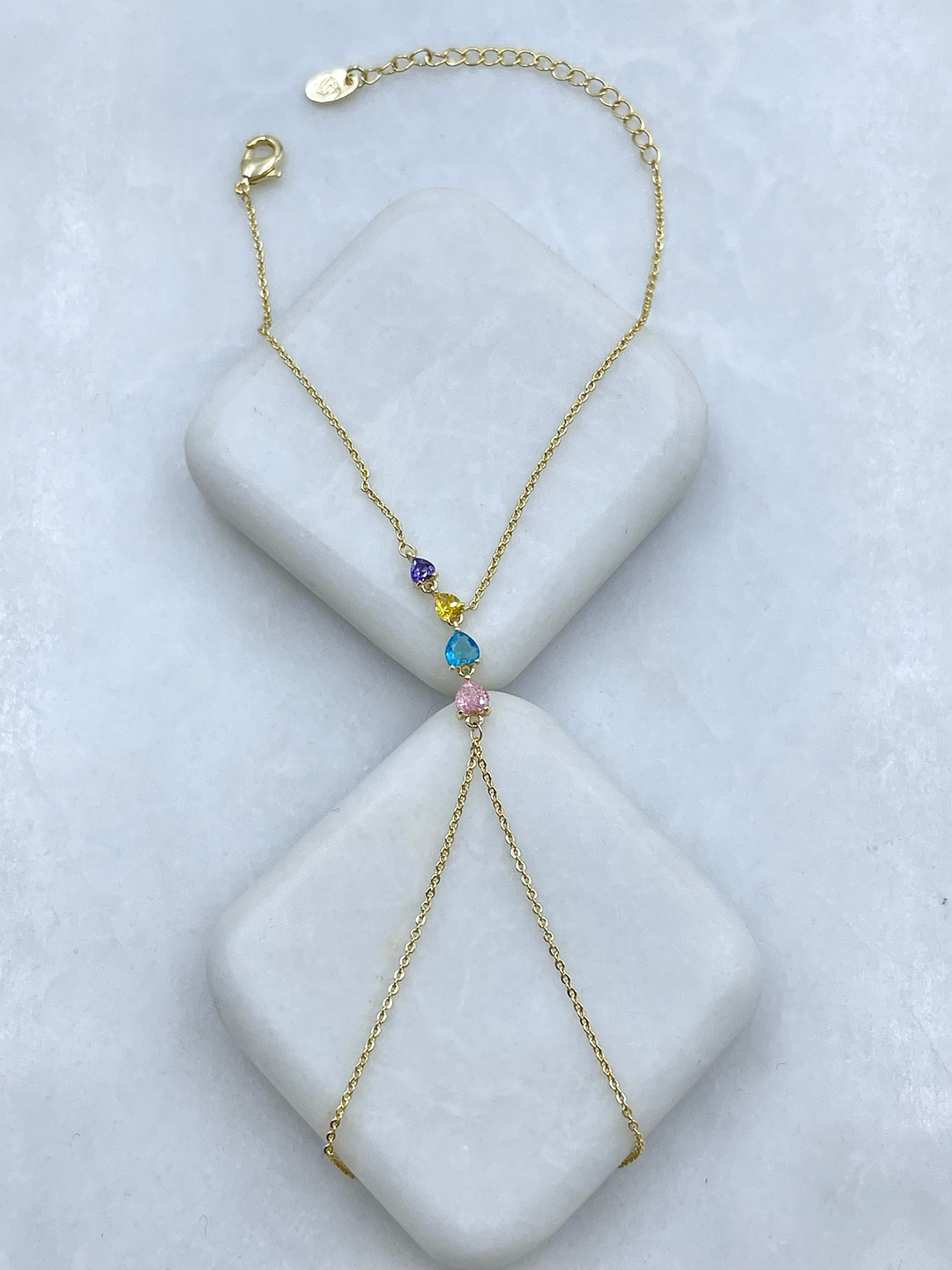 Altın Kaplama Renkli Kalp Model Şahmeran Gold