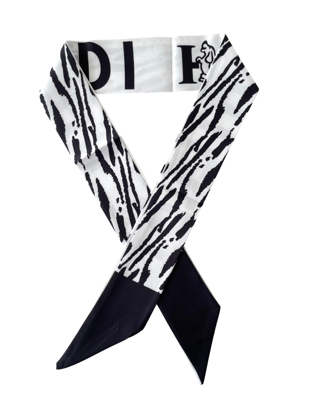 Zebra Desenli Bandana Fular Renkli