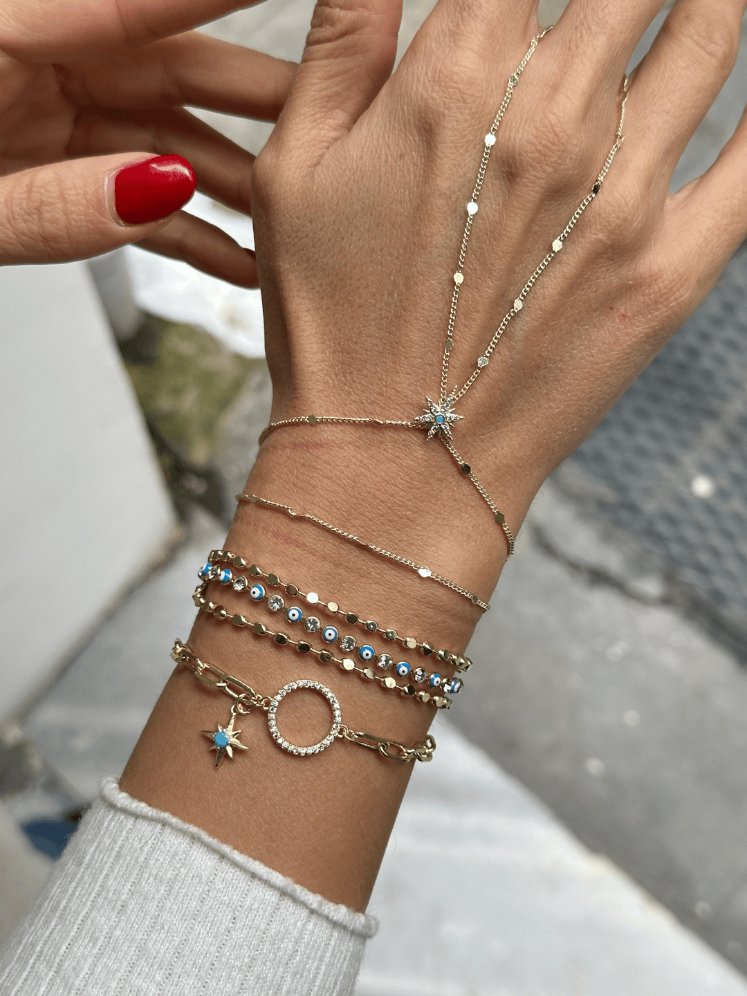 Altın Kaplama Kuzey Yıldızı Pul Zincir Şahmeran Gold