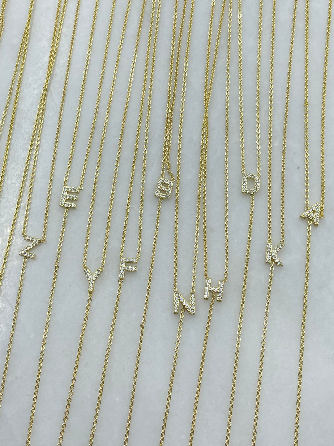 Altın Kaplama Minimal Y Model Harf Kolye Gold