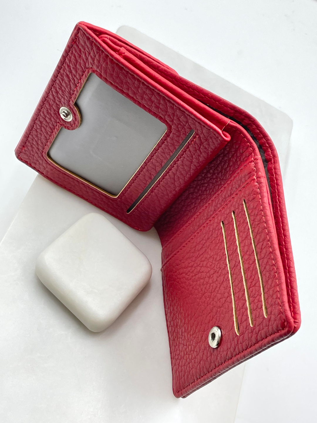 Küçük Kapaklı Cüzdan Kırmızı