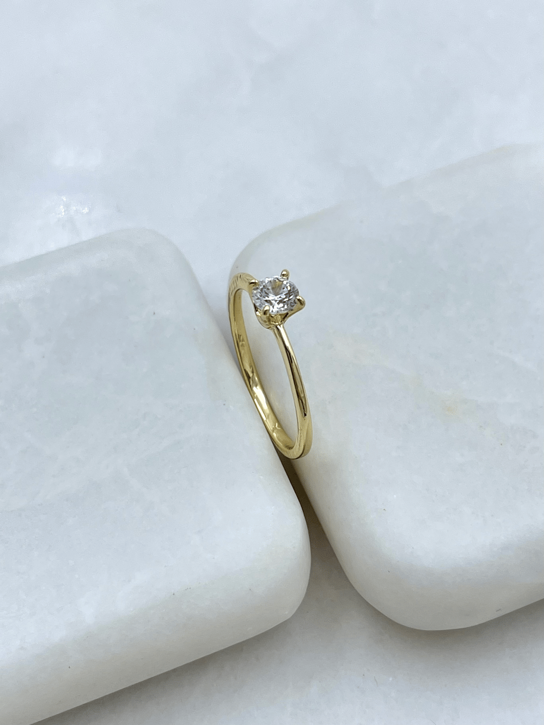 Özel Seri Tektaş Yüzük Gold