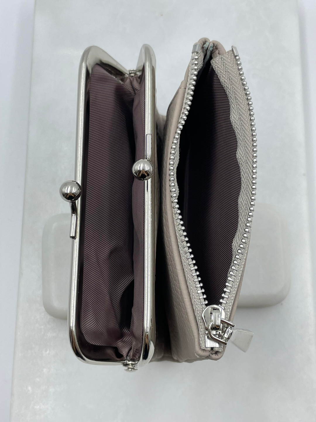 Çantalı Cüzdan Bej