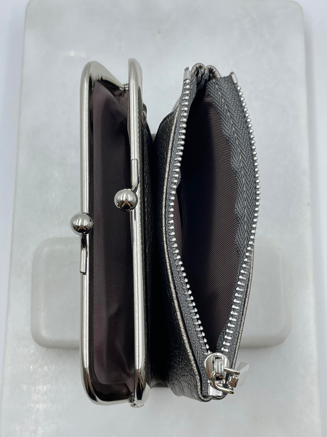 Çantalı Cüzdan Gümüş