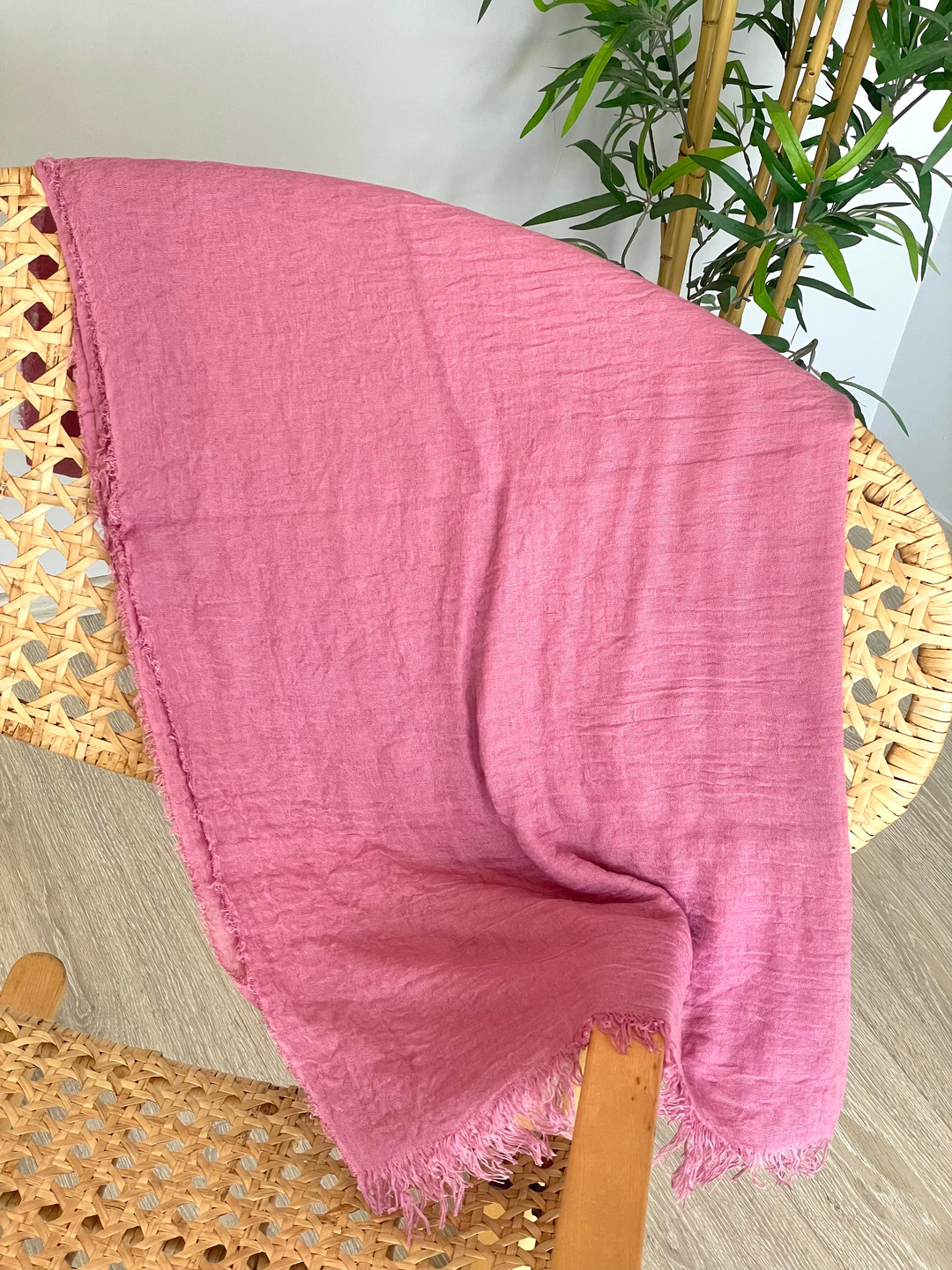 Bürümcük Pamuk Şal Pembe