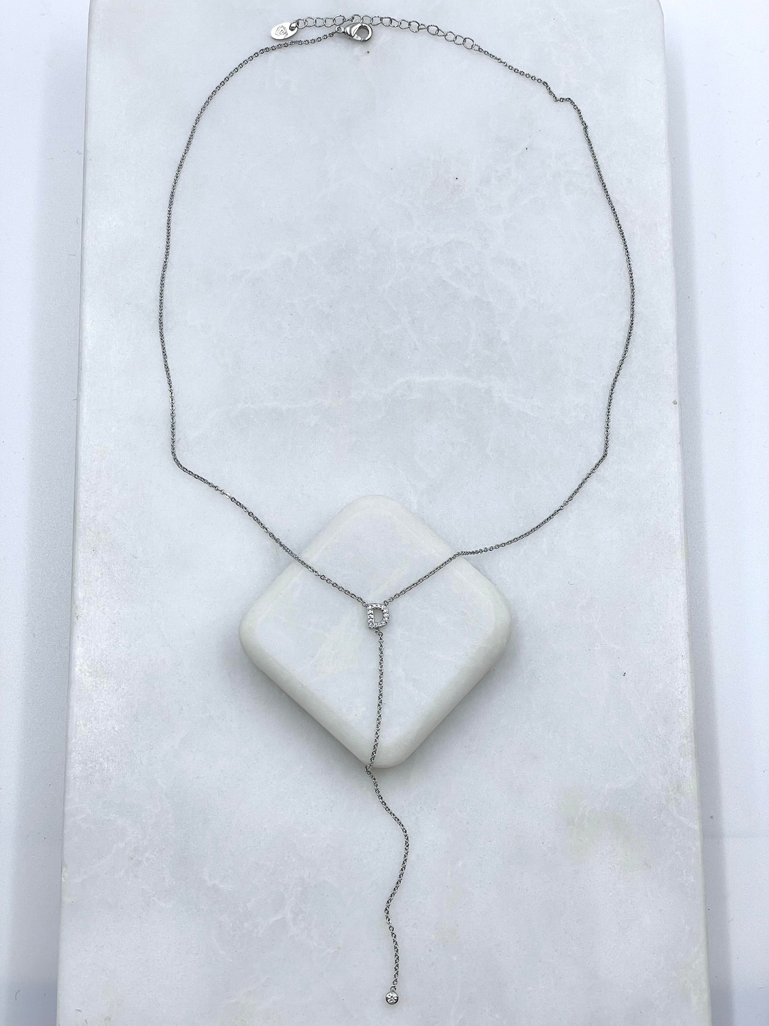 Altın Kaplama Minimal Y Model Harf Kolye Gümüş