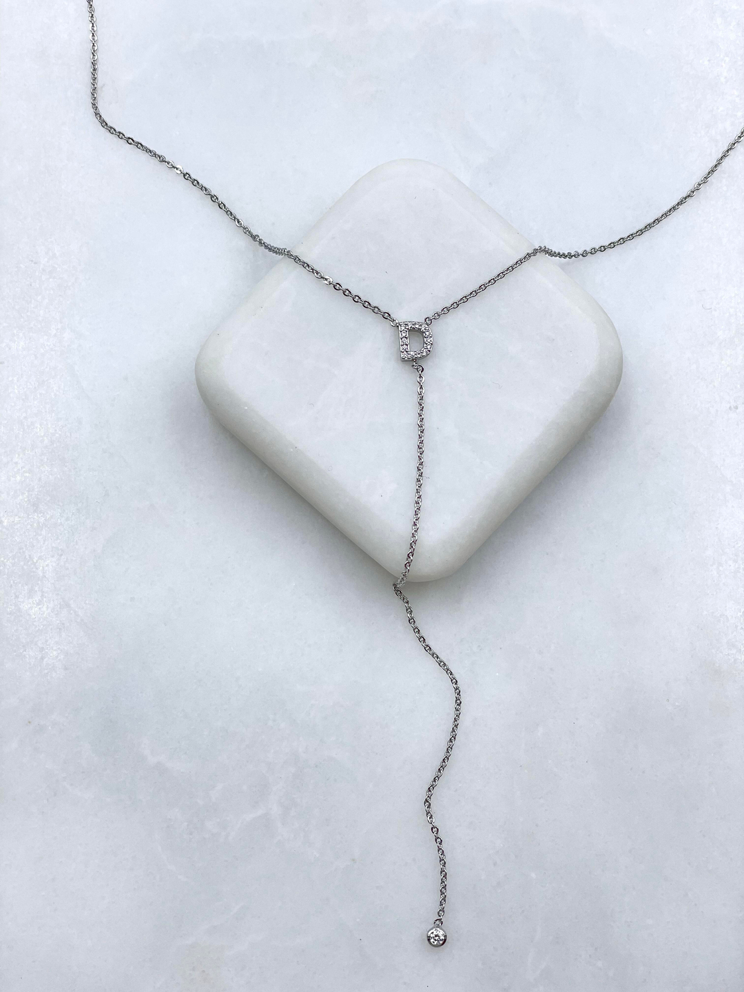 Altın Kaplama Minimal Y Model Harf Kolye Gümüş