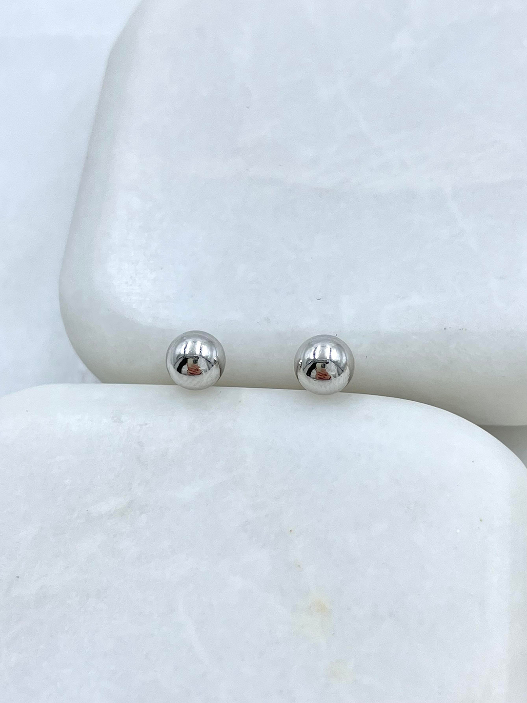 Özel Seri Basic Top Küpe 0.5 mm Gümüş