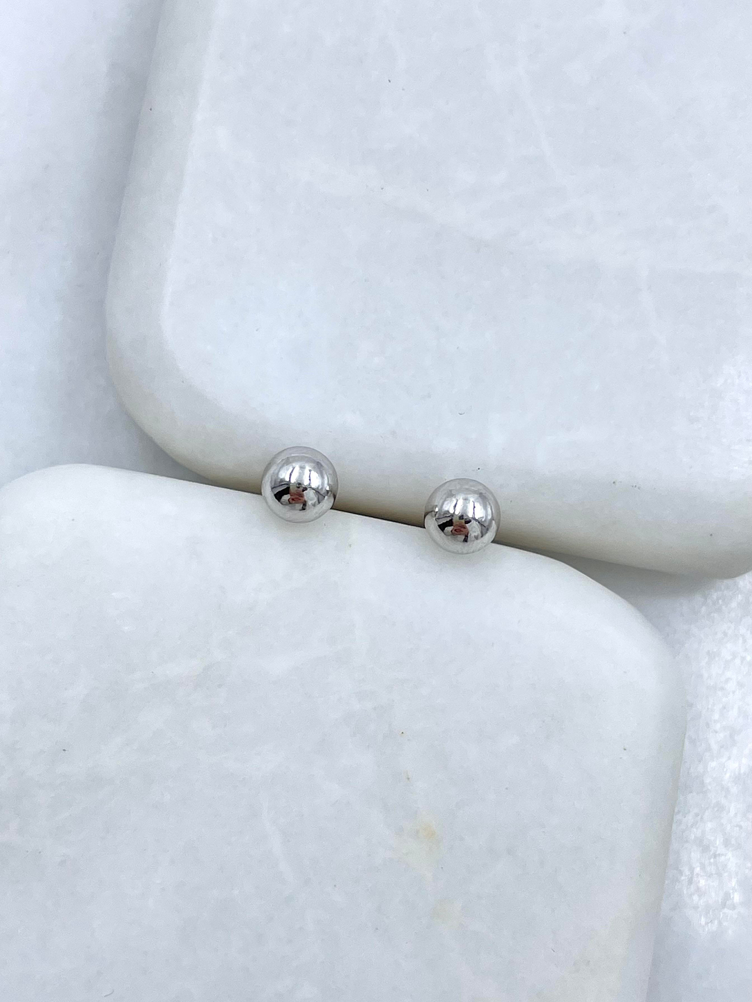 Özel Seri Basic Top Küpe 0.5 mm Gümüş