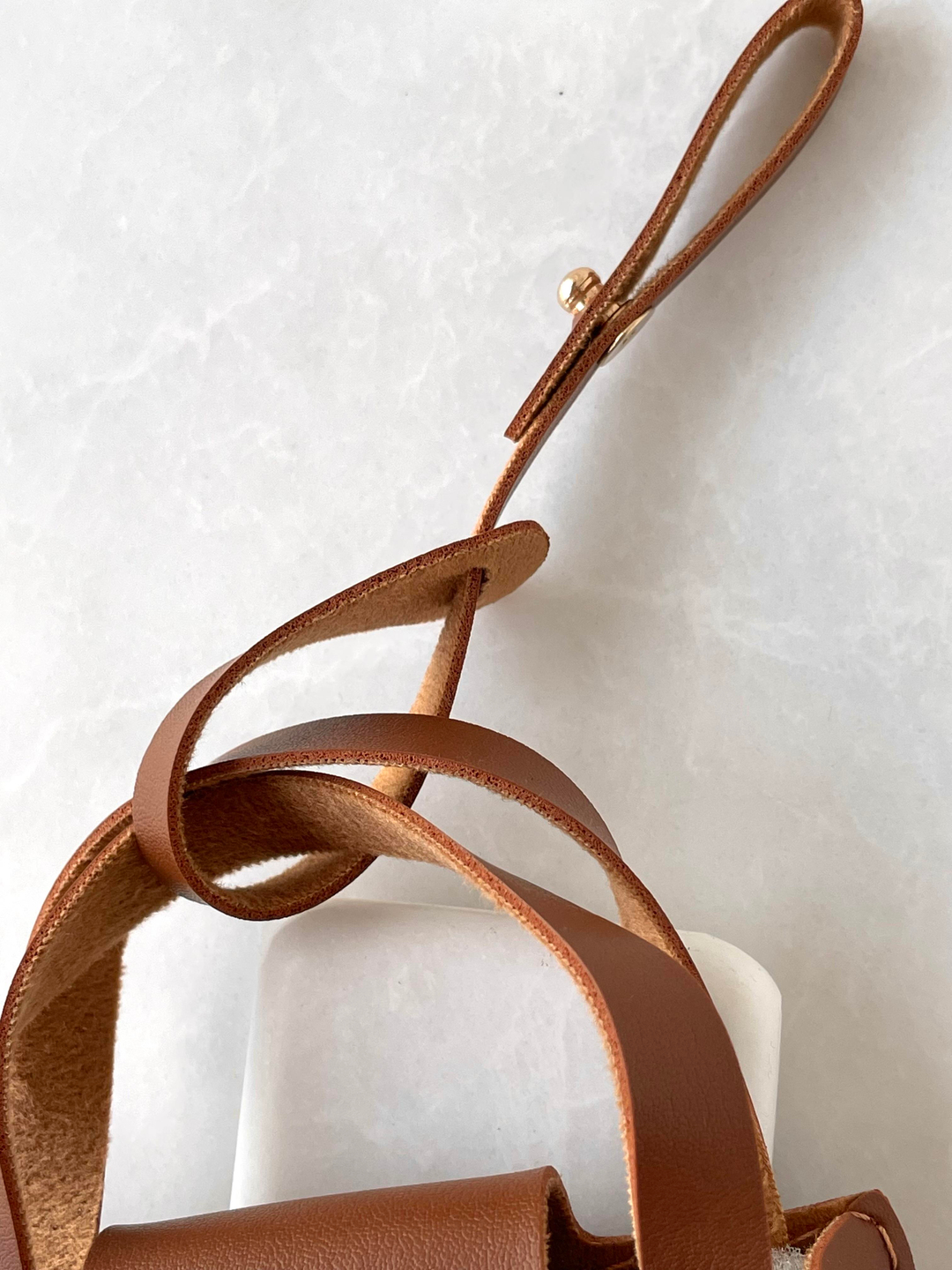 Suni Deri Çanta Aksesuarı Taba