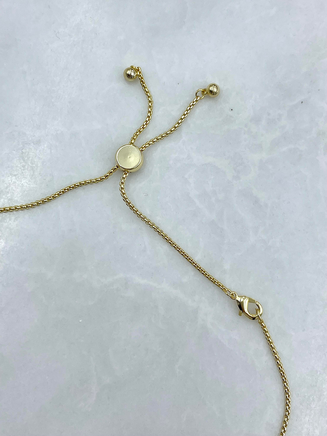 Altın Kaplama Nazar ve Kristal Taşlı Asansörlü Kolye Gold