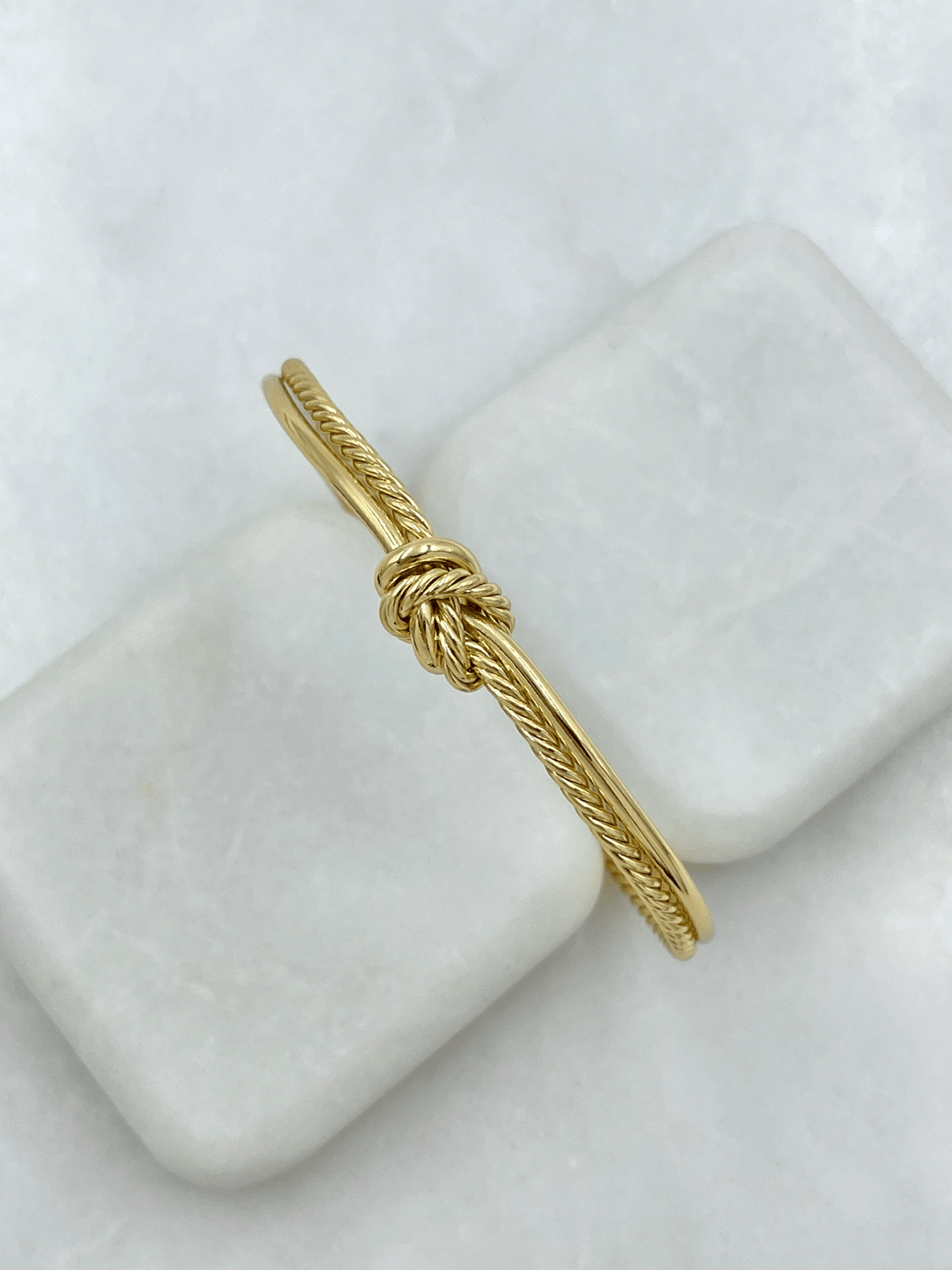 Özel Seri Burgu Model Düğüm Bileklik Gold