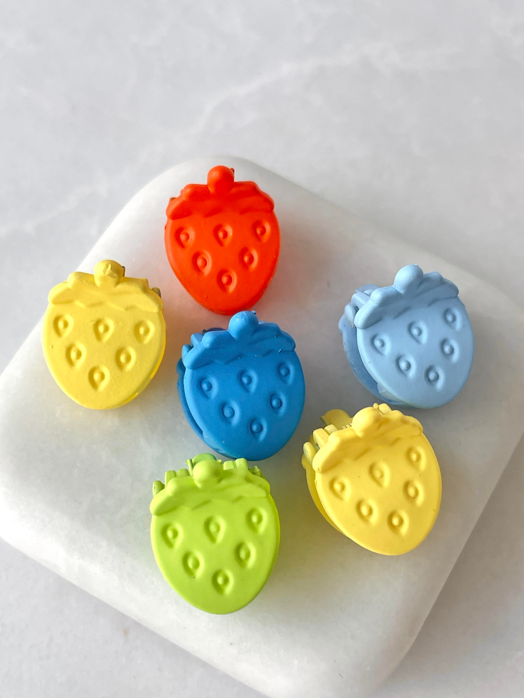 Altılı Çilek Model Minik Mandal Toka