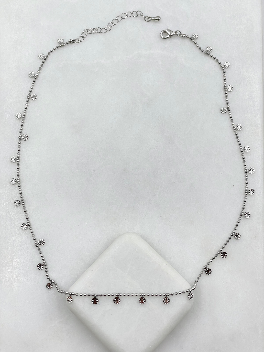 Altın Kaplama Lazer Kesim Plaka Sallantılı Kolye Gümüş