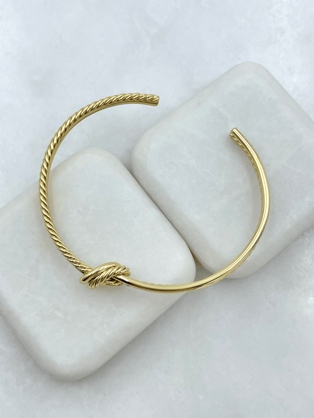 Özel Seri Burgu Model Düğüm Bileklik Gold