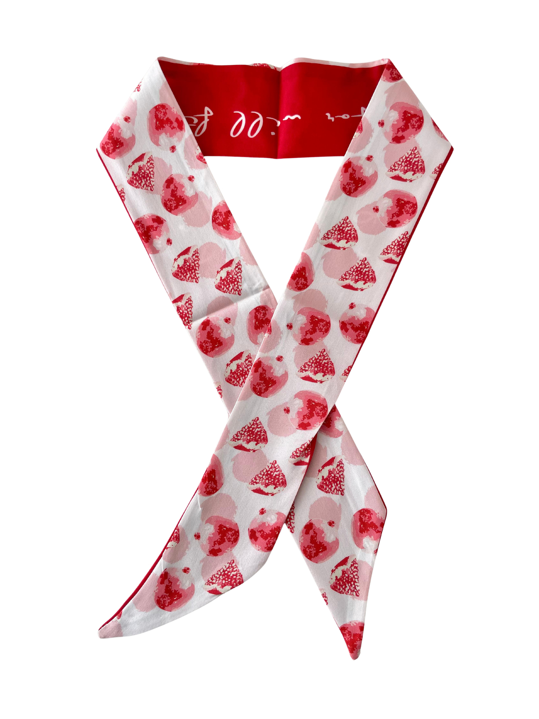 Nar Desenli Bandana Fular Renkli