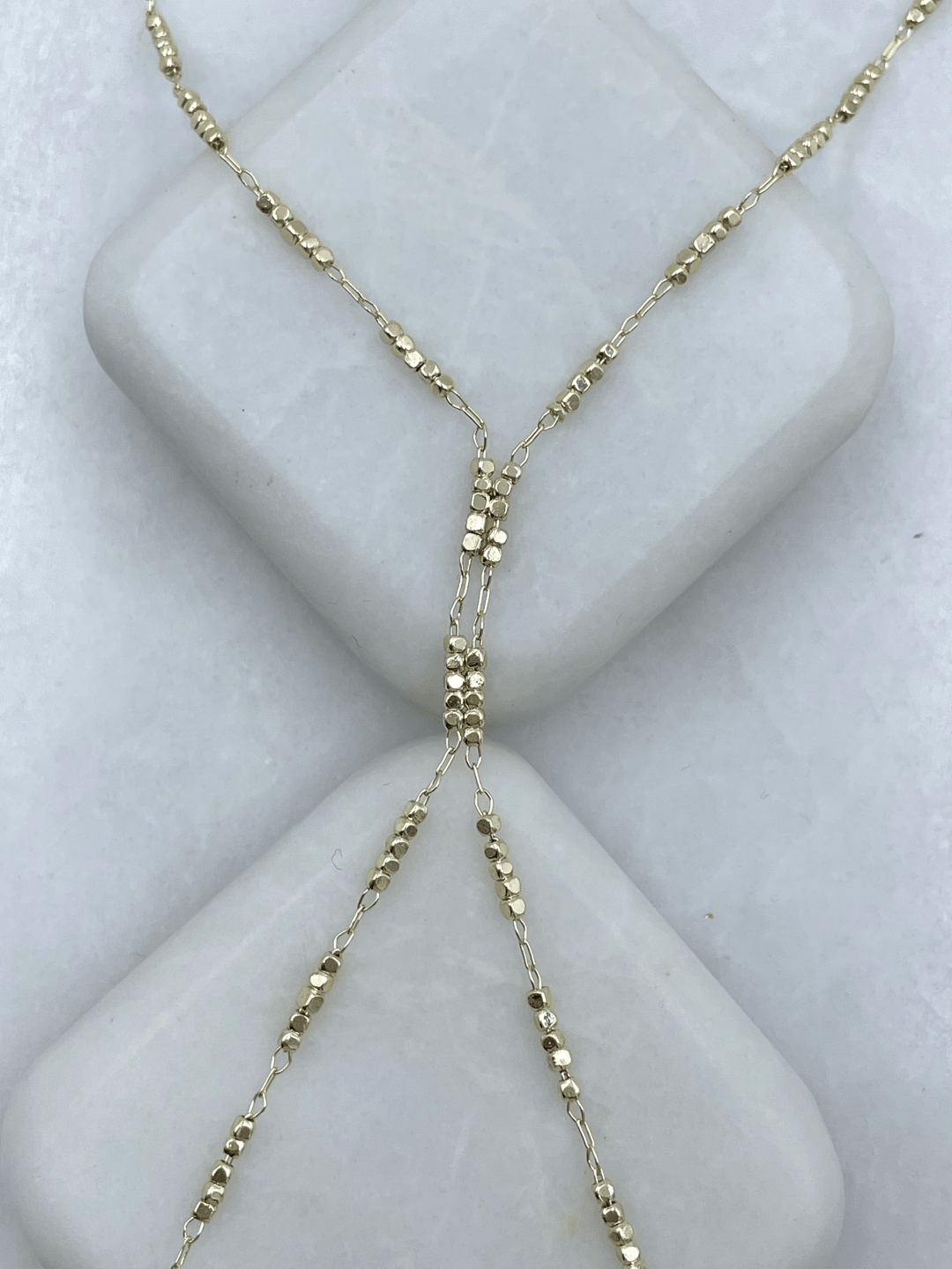 Altın Kaplama Küp Boncuk Şahmeran Gold