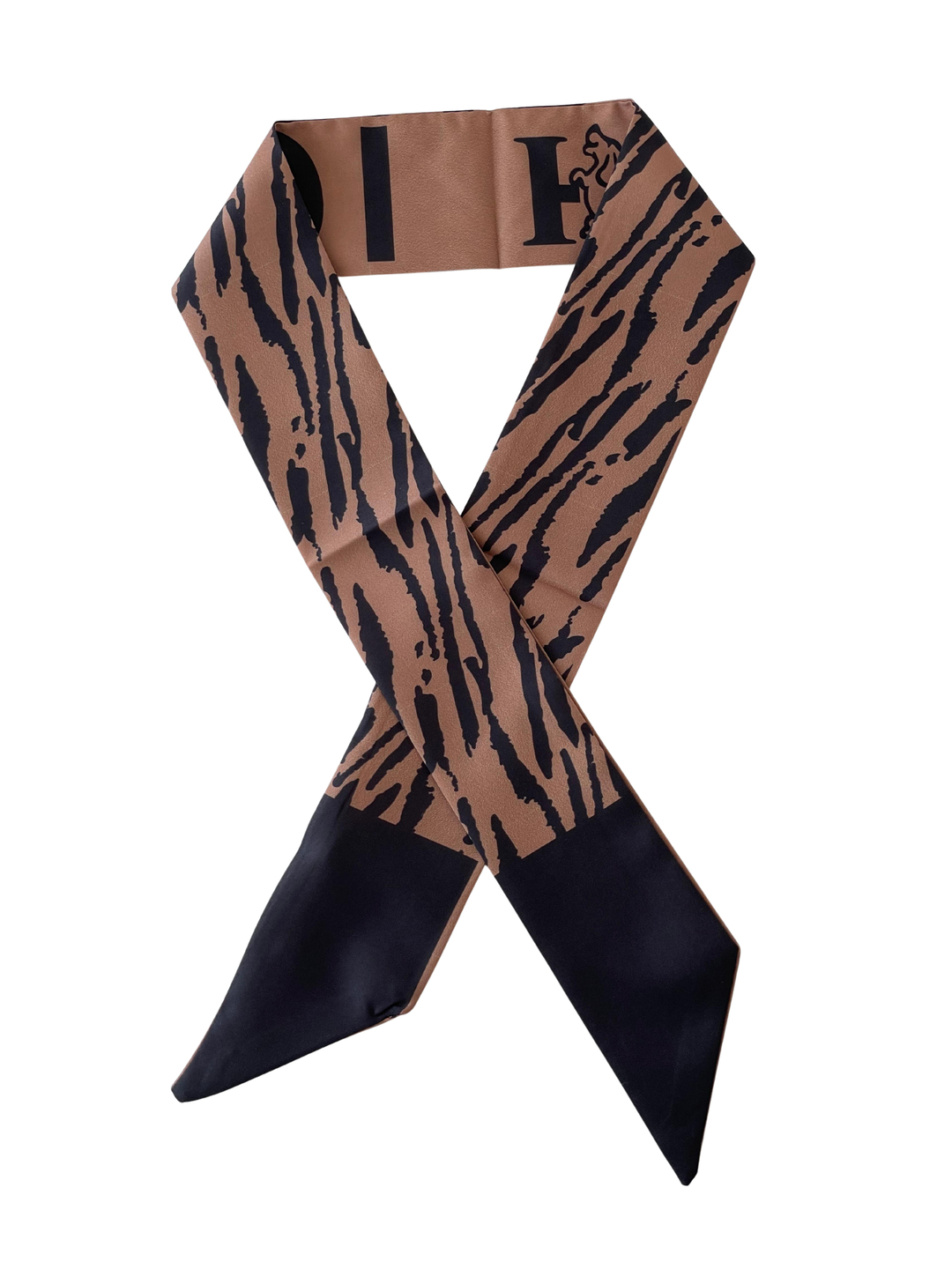 Zebra Desenli Bandana Fular Renkli