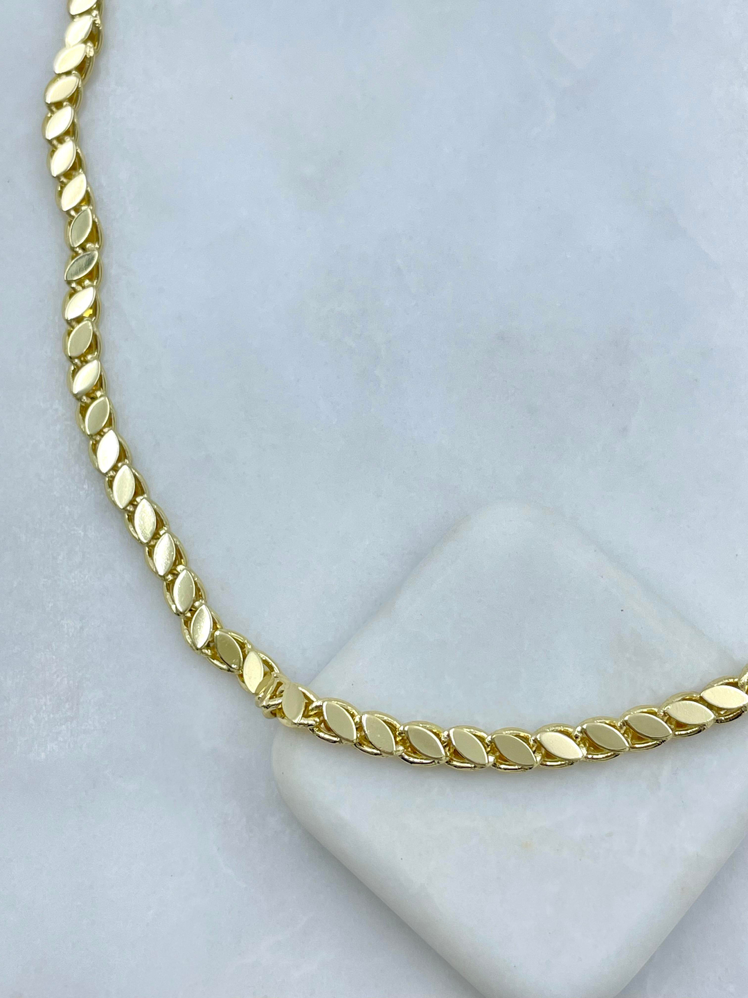 Özel Seri Arpa Zincir Kolye Gold