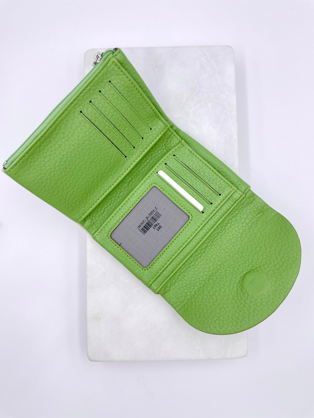 Çift Renk Yumuşak Dokulu Cüzdan Yeşil