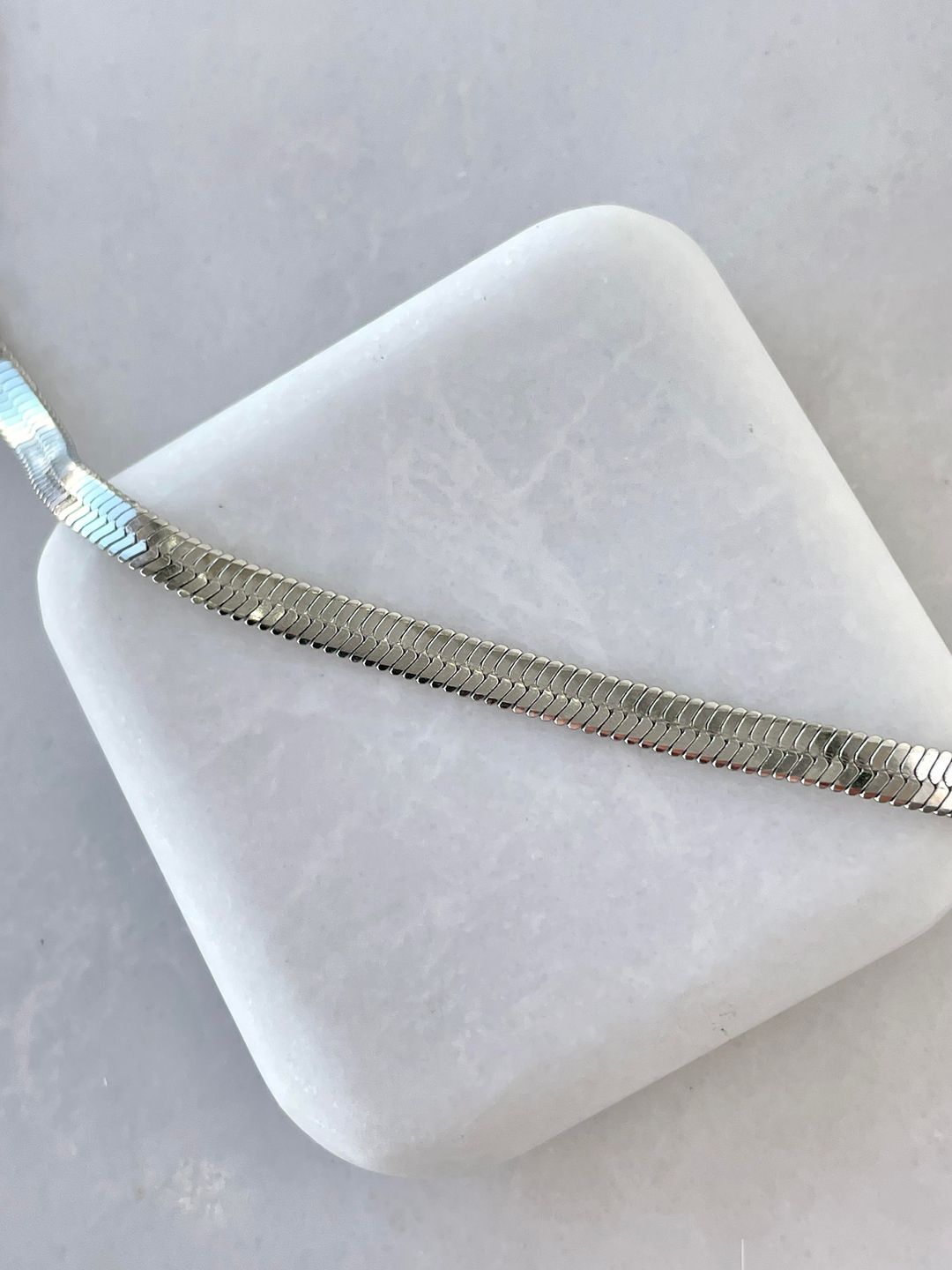 Çelik İtalyan Zincir Kolye Gümüş Renk 45 cm