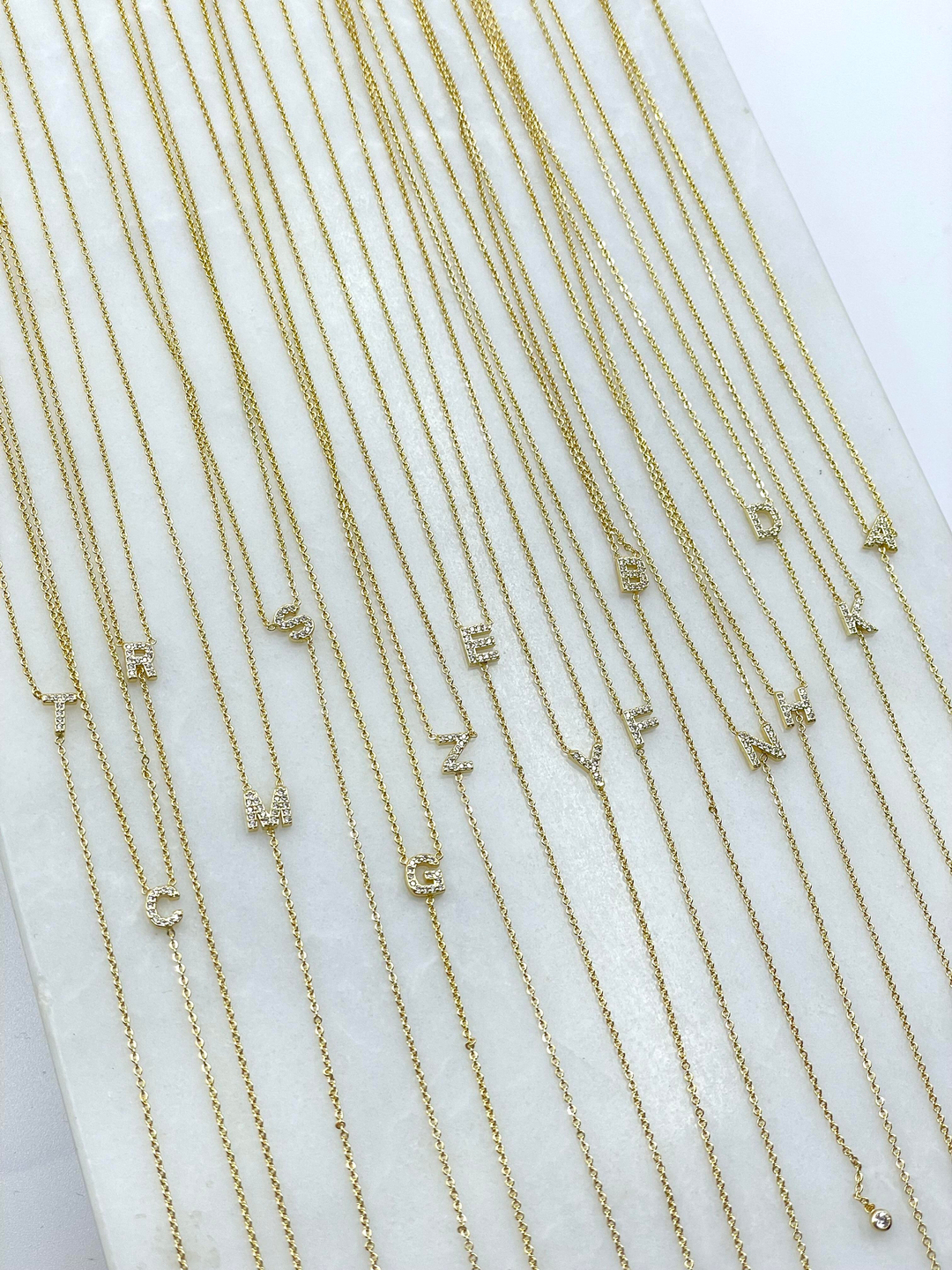 Altın Kaplama Minimal Y Model Harf Kolye Gold